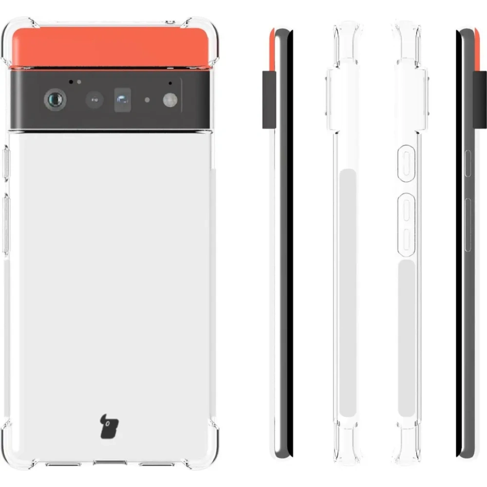 Wholesale Bizon Case Clear Pack case + 2x screen film + lens protector Google Pixel 6 Pro clear - BIZ336 - {ean13} - Hurt