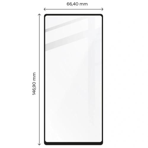 Szkło hartowane Bizon Glass Edge do Pixel 6A czarne