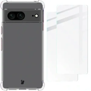 Hurtownia GSM - Bizon Case Clear Pack carcasa + 2x sticlă pentru ecran Google Pixel 7 transparentă - BIZ341 - {ean13} - Hurt