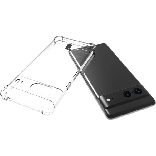 Etui + 2x szkło na ekran Bizon Case Clear Pack do Google Pixel 7 przezroczyste