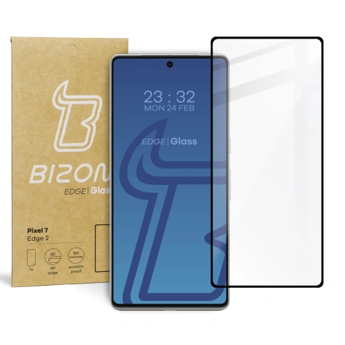 Szkło hartowane Bizon Glass Edge 2 do Pixel 7 czarne