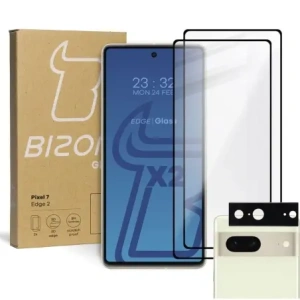 Hurtownia GSM - BIZON Edge 2 2x sticlă pentru ecran + sticlă pentru cameră Google Pixel 7 - BIZ346 - {ean13} - Hurt