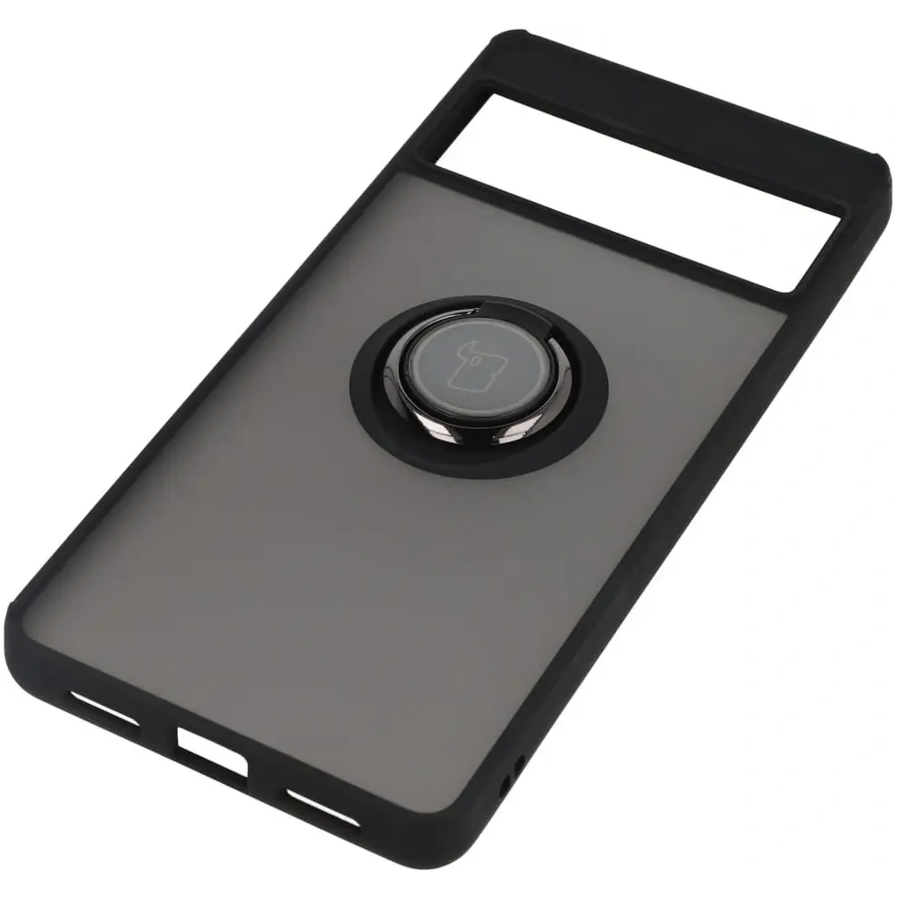 Hurtownia GSM - Etui z uchwytem na palec Bizon Case Hybrid Ring do Google Pixel 7 Pro przydymione z czarną ramką - BIZ349 - {ean13} - Hurt