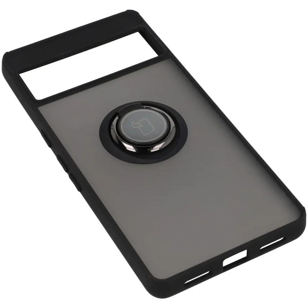 Hurtownia GSM - Etui z uchwytem na palec Bizon Case Hybrid Ring do Google Pixel 7 Pro przydymione z czarną ramką - BIZ349 - {ean13} - Hurt