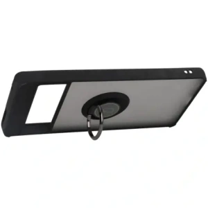 Hurtownia GSM - Etui s úchytem na prst Bizon Case Hybrid Ring pro Google Pixel 7 Pro kouřové s černým rámečkem - BIZ349 - {ean13} - Hurt