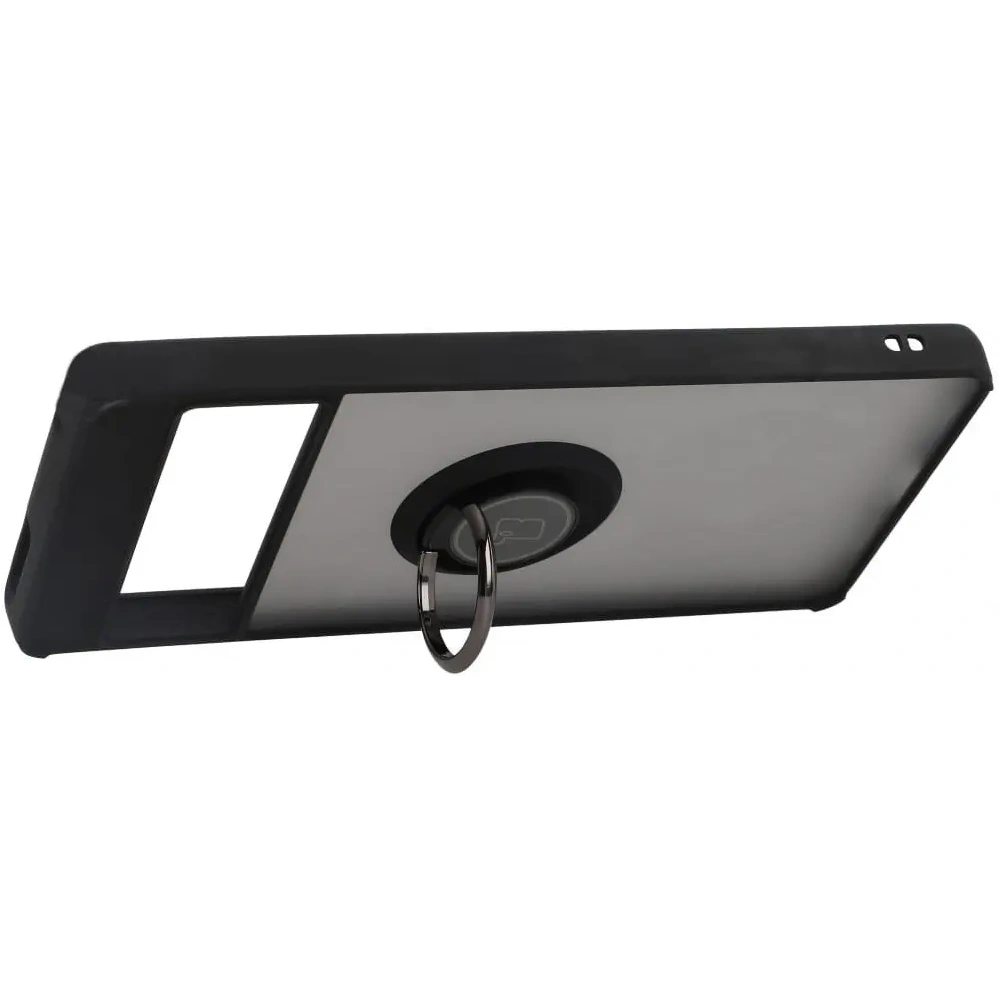Wholesale Bizon Case Hybrid Ring Google Pixel 7 Pro smoky with a black frame - BIZ349 - {ean13} - Hurt