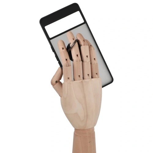 Etui z uchwytem na palec Bizon Case Hybrid Ring do Google Pixel 7 Pro przydymione z czarną ramką