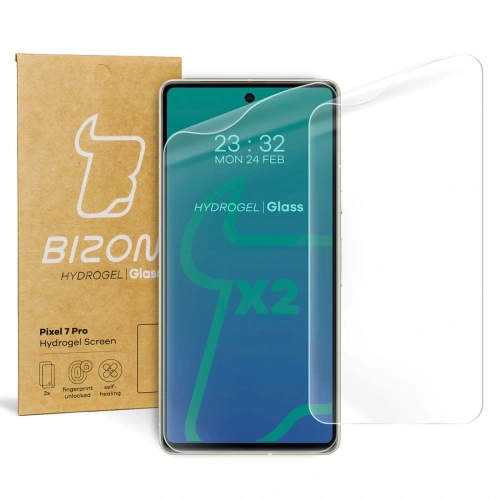 Folia hydrożelowa na ekran Bizon Glass Hydrogel do Pixel 7 Pro [2 PACK]