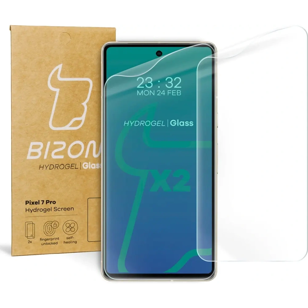 Hurtownia GSM - Folia hydrożelowa na ekran Bizon Glass Hydrogel do Pixel 7 Pro [2 PACK] - BIZ351 - {ean13} - Hurt
