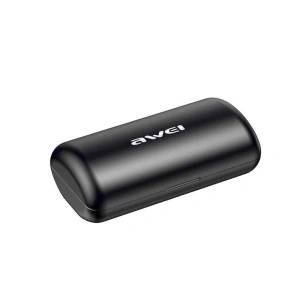 Wholesale AWEI Wireless In-Ear Earphones Bluetooth 5.0 T22 TWS with Powerbank 1500mAh black - AWEI015BLK - {ean13} - Hurt