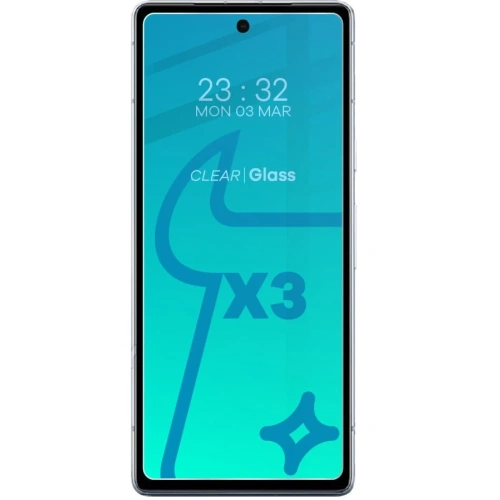 3x Szkło na ekran + szkło na aparat BIZON Clear do Pixel 7A