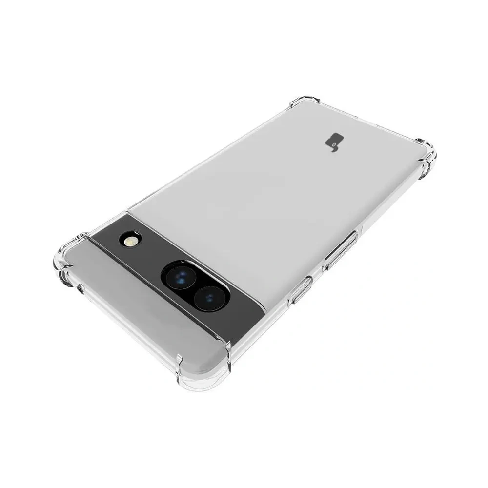 Hurtownia GSM - Caz Bizon Clear Pack + 2x sticlă de ecran + sticlă de lentilă Google Pixel 7A clar - BIZ358 - {ean13} - Hurt