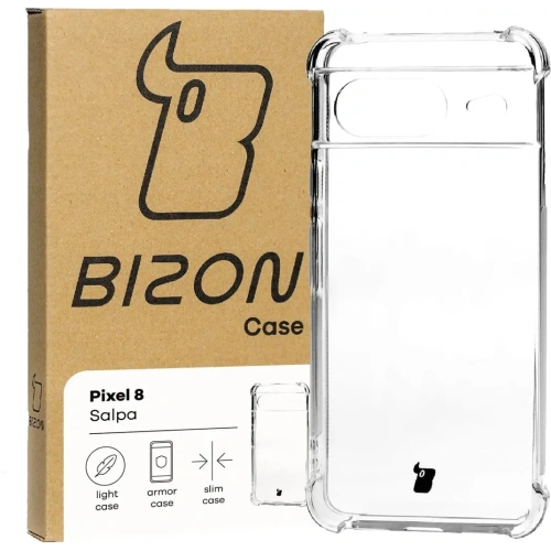 Elastyczne etui Bizon Case Salpa do Google Pixel 8 przezroczyste