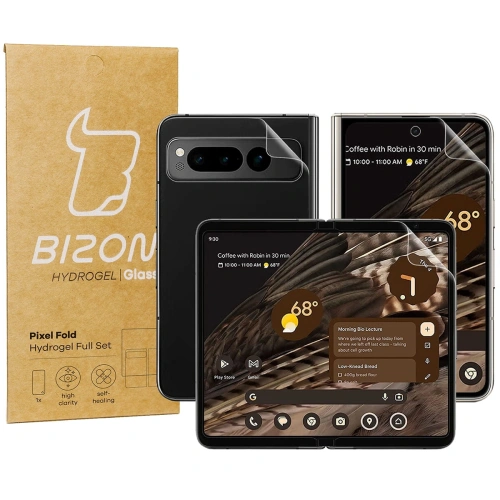 Folia hydrożelowa na tył i przód Bizon Glass Hydrogel Pixel Fold