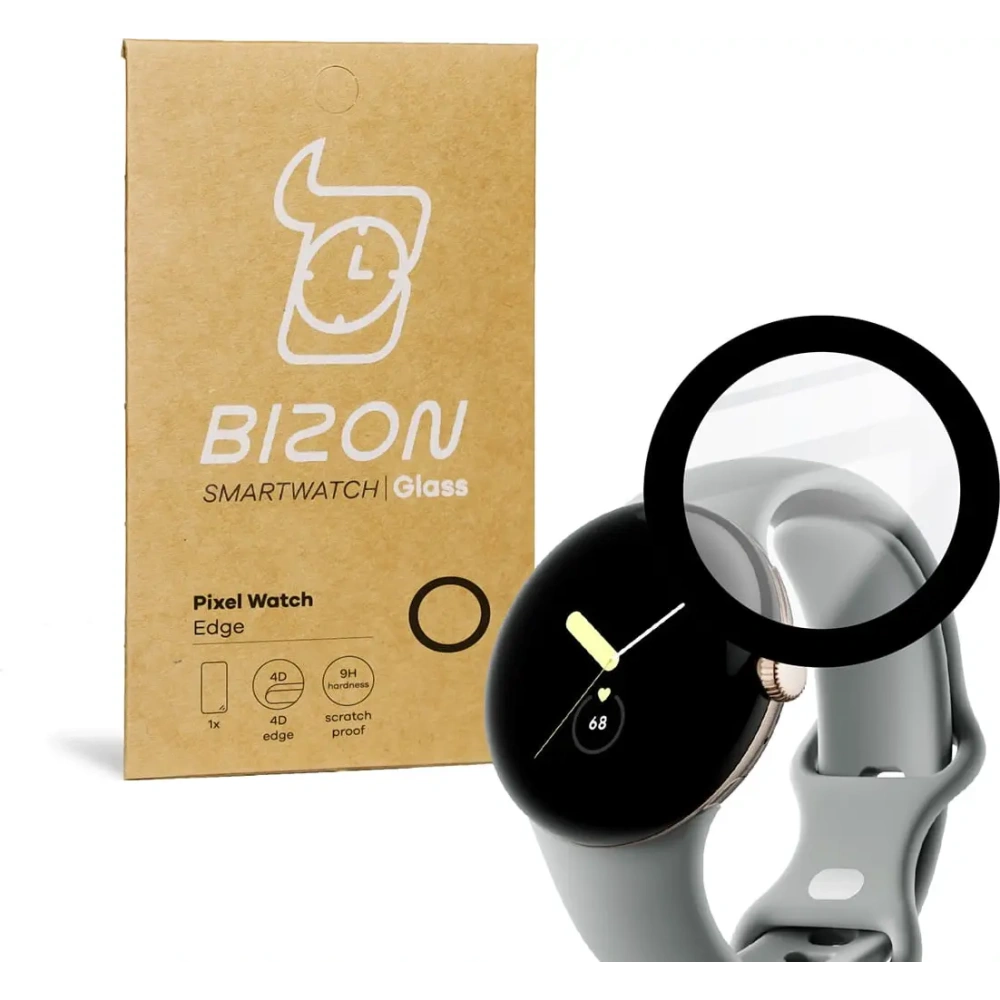 Wholesale Bizon Glass Edge Google Pixel Watch black - BIZ372 - {ean13} - Hurt
