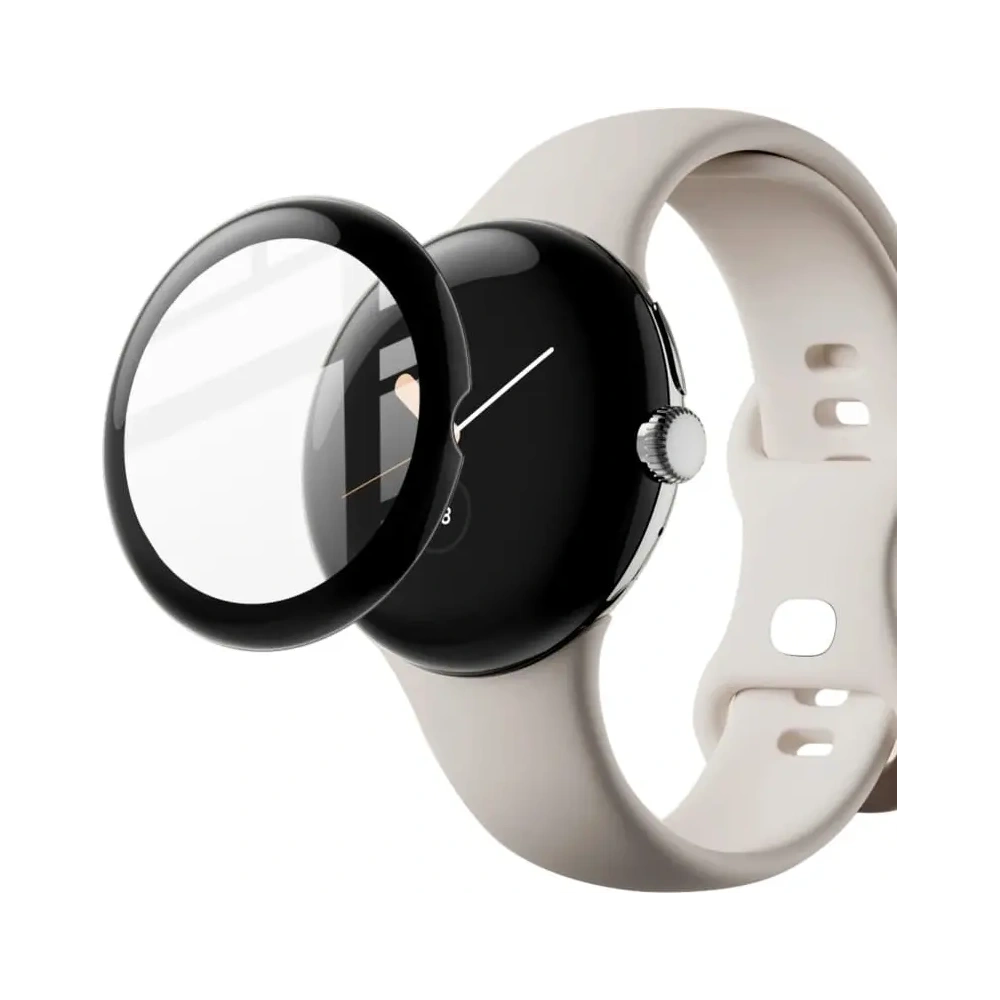Hurtownia GSM - Szkło hartowane Bizon Glass Edge do Google Pixel Watch czarne - BIZ372 - {ean13} - Hurt