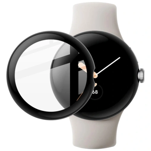 Szkło hartowane Bizon Glass Edge do Google Pixel Watch czarne