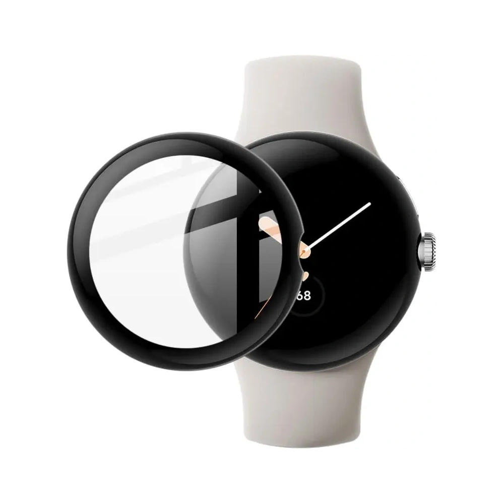 Hurtownia GSM - Szkło hartowane Bizon Glass Edge do Google Pixel Watch czarne - BIZ372 - {ean13} - Hurt