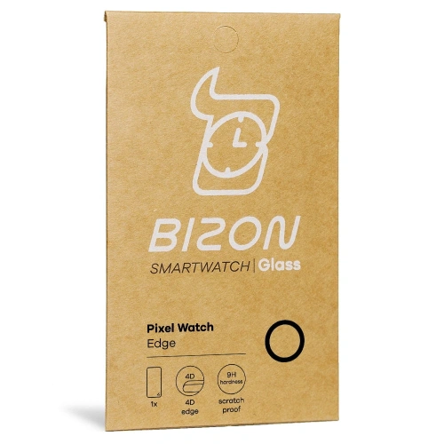 Szkło hartowane Bizon Glass Edge do Google Pixel Watch czarne