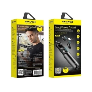 Wholesale AWEI Wireless In-Ear Earphones Bluetooth 5.0 T55 TWS black - AWEI017BLK - {ean13} - Hurt