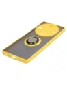 Wholesale Bizon Case Hybrid Ring Honor Magic5 Lite smoky with a yellow frame - BIZ373 - {ean13} - Hurt