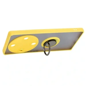 Wholesale Bizon Case Hybrid Ring Honor Magic5 Lite smoky with a yellow frame - BIZ373 - {ean13} - Hurt
