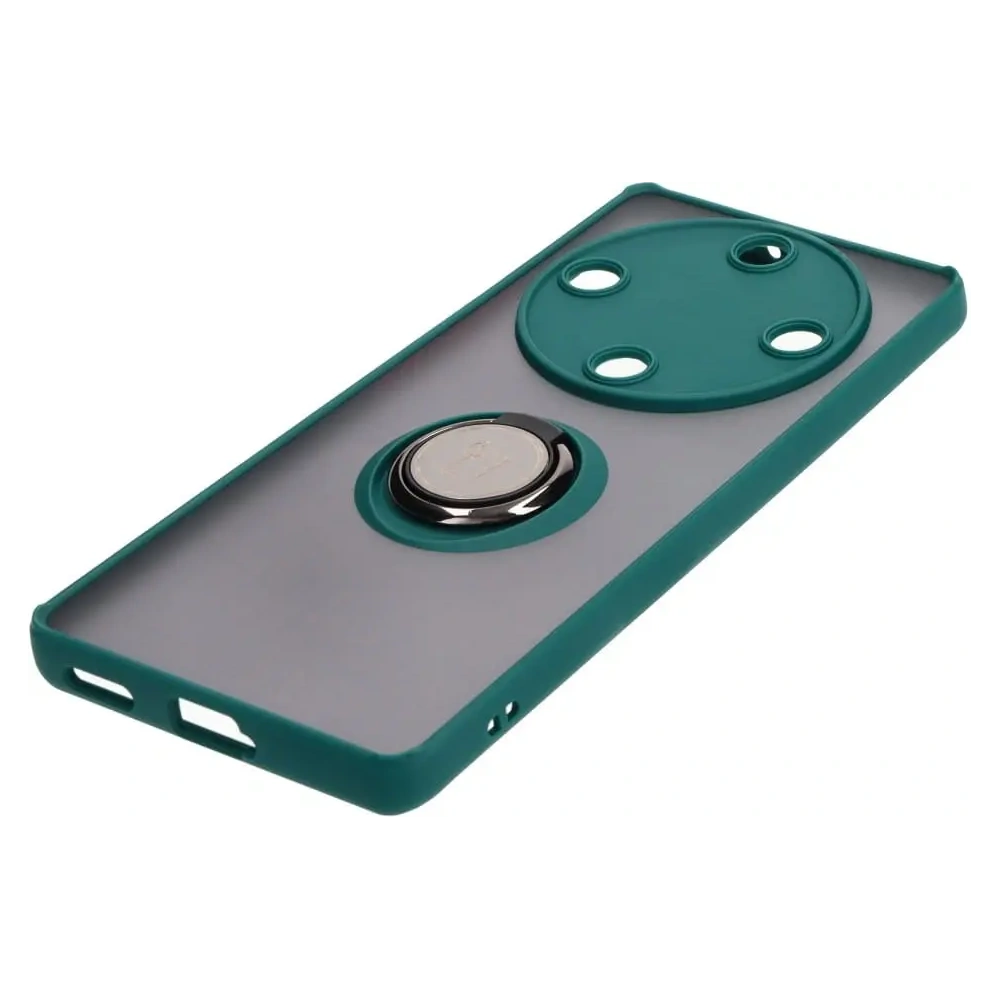 Wholesale Bizon Case Hybrid Ring Honor Magic5 Lite smoky with a dark green frame - BIZ374 - {ean13} - Hurt