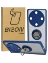 Bizon Case Hybrid Ring Honor Magic5 Lite smoky with a navy blue frame