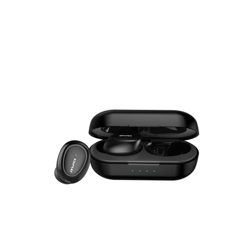 Hurtownia GSM - AWEI słuchawki Bluetooth 5.0 T6 TWS + stacja dokująca czarny/black - AWEI018BLK - {ean13} - Hurt