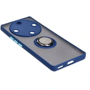 Hurtownia GSM - Bizon Case Hybrid Ring Honor Magic5 Lite fumuriu cu cadru bleu marin - BIZ375 - {ean13} - Hurt
