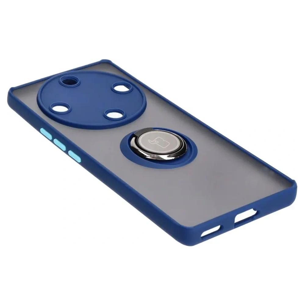 Wholesale Bizon Case Hybrid Ring Honor Magic5 Lite smoky with a navy blue frame - BIZ375 - {ean13} - Hurt