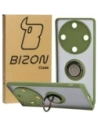 Wholesale Bizon Case Hybrid Ring Honor Magic5 Lite smoky with a green frame - BIZ376 - {ean13} - Hurt