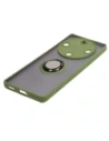 Wholesale Bizon Case Hybrid Ring Honor Magic5 Lite smoky with a green frame - BIZ376 - {ean13} - Hurt