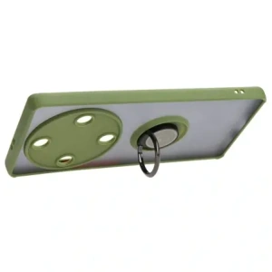 Hurtownia GSM - Bizon Caz Hibrid Ring Honor Magic5 Lite fumuriu cu un cadru verde - BIZ376 - {ean13} - Hurt