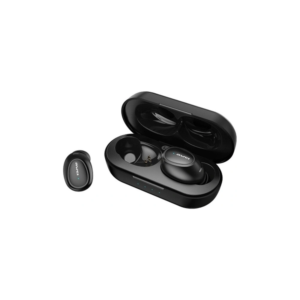 Hurtownia GSM - AWEI słuchawki Bluetooth 5.0 T6 TWS + stacja dokująca czarny/black - AWEI018BLK - {ean13} - Hurt