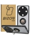 Bizon Case Hybrid Ring Honor Magic5 Lite rauchig mit einem schwarzen Rahmen