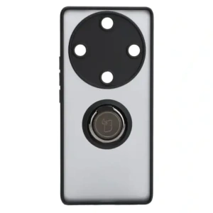 Bizon Case Hybrid Ring Honor Magic5 Lite smoky with a black frame