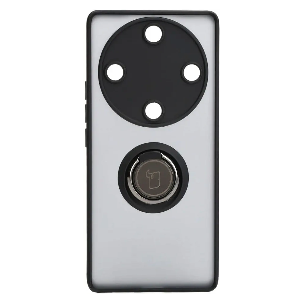 Wholesale Bizon Case Hybrid Ring Honor Magic5 Lite smoky with a black frame - BIZ378 - {ean13} - Hurt