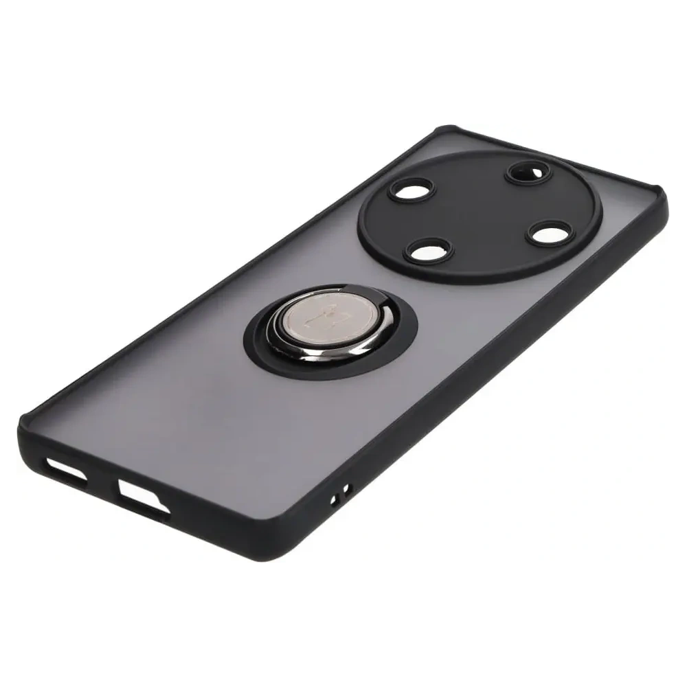 Wholesale Bizon Case Hybrid Ring Honor Magic5 Lite smoky with a black frame - BIZ378 - {ean13} - Hurt