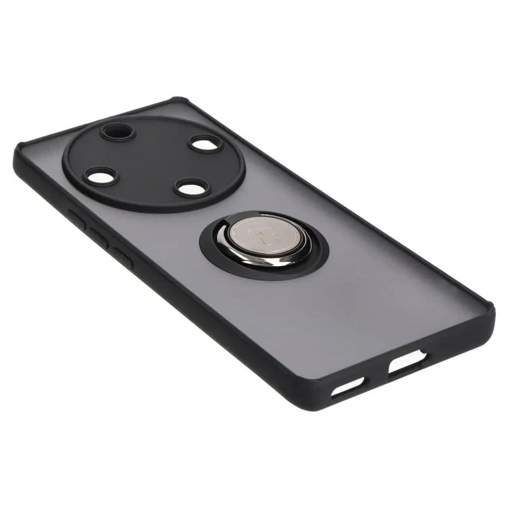 Wholesale Bizon Case Hybrid Ring Honor Magic5 Lite smoky with a black frame - BIZ378 - {ean13} - Hurt