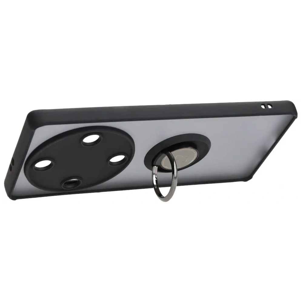 Wholesale Bizon Case Hybrid Ring Honor Magic5 Lite smoky with a black frame - BIZ378 - {ean13} - Hurt