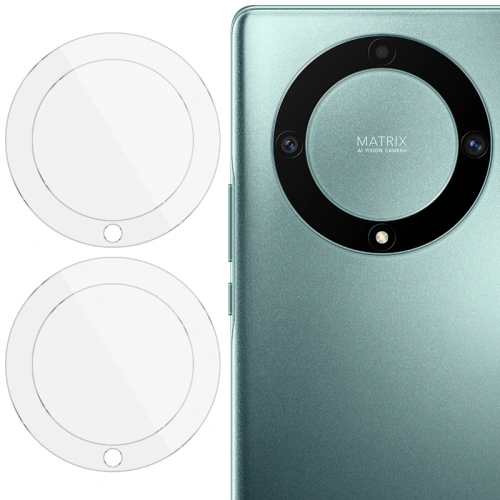 Szkło na aparat Bizon Glass Lens do Honor Magic5 Lite [2 PACK]