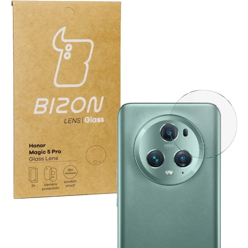 Szkło na aparat Bizon Glass Lens do Honor Magic5 Pro [2 PACK]