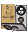 Bizon Case Hybrid Ring Honor Magic5 Pro smoky with a black frame