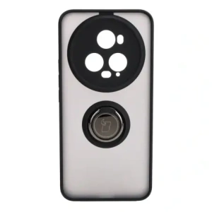 Hurtownia GSM - Bizon Case Hybrid Ring Honor Magic5 Pro fumuriu cu un cadru negru - BIZ381 - {ean13} - Hurt