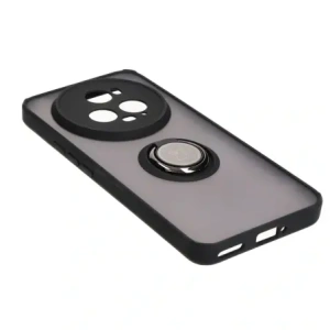 Hurtownia GSM - Bizon Case Hybrid Ring Honor Magic5 Pro fumuriu cu un cadru negru - BIZ381 - {ean13} - Hurt