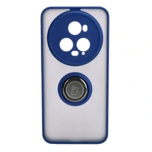 Hurtownia GSM - Etui s úchopem na prst Bizon Case Hybrid Ring pro Honor Magic5 Pro kouřové s modrým rámem - BIZ383 - {ean13} - Hurt