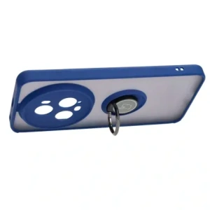 Wholesale Bizon Case Hybrid Ring Honor Magic5 Pro smoky with a navy blue frame - BIZ383 - {ean13} - Hurt