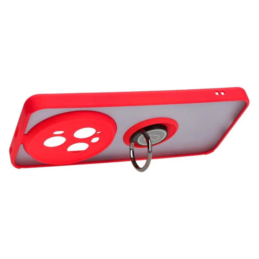 Hurtownia GSM - Bizon Case Hybrid Ring Honor Magic5 Pro rauchig mit einem roten Rahmen - BIZ384 - {ean13} - Hurt