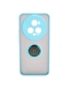 Wholesale Bizon Case Hybrid Ring Honor Magic5 Pro smoky with a light blue frame - BIZ385 - {ean13} - Hurt